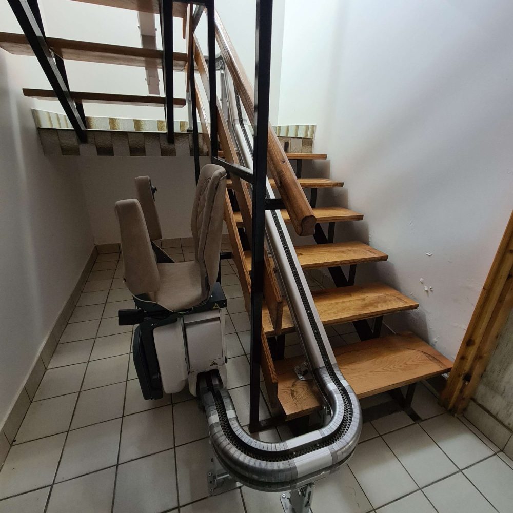 up stairs